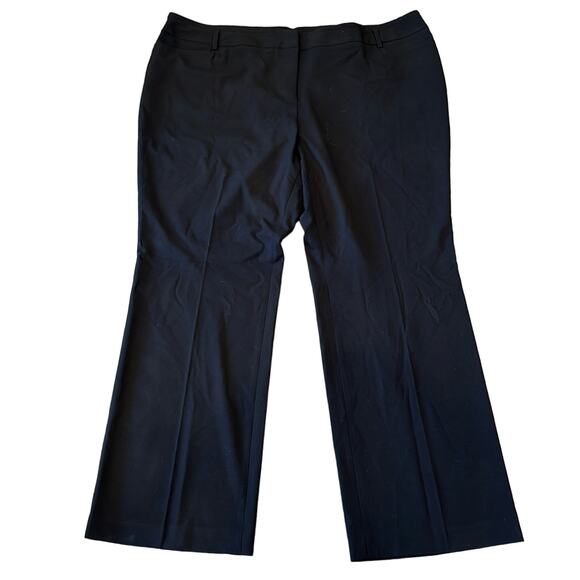 NWT Amanda & Chelsea Black Contemporary Straight Leg Fit Trouser Size 24W - Picture 2 of 10